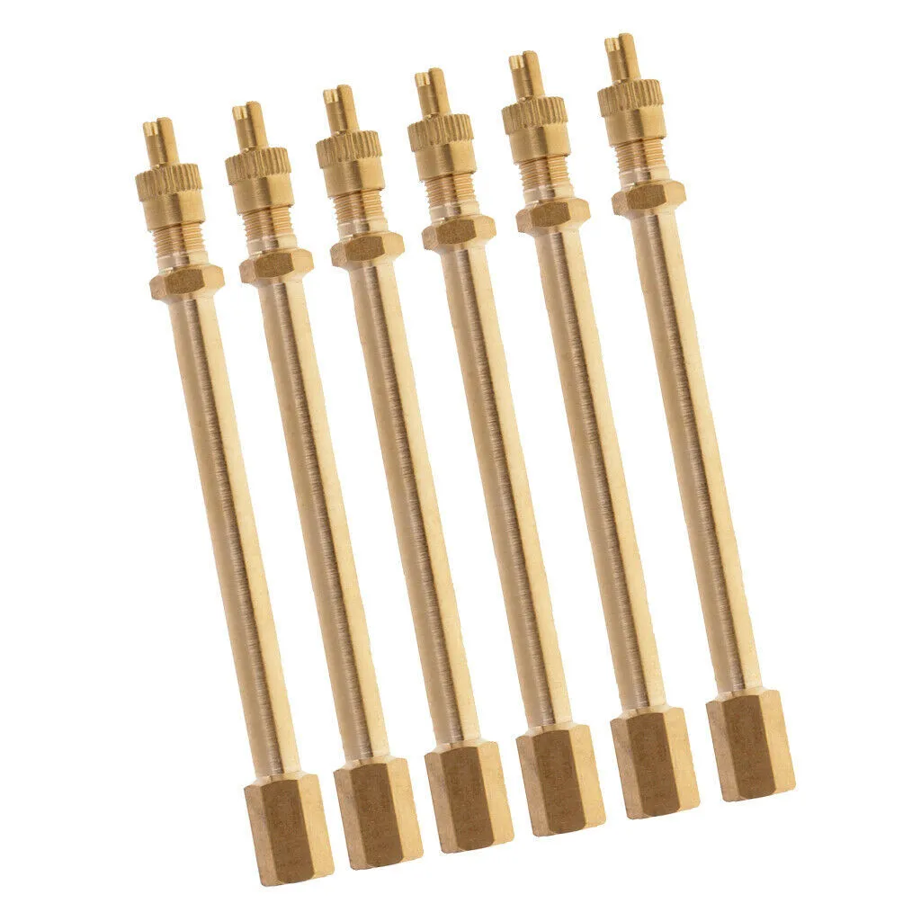 

6 Pcs Tire Valve Extension Stem Extender For Car Truck RV Bike SUV 100mm Yellow Car Accessories-Tools