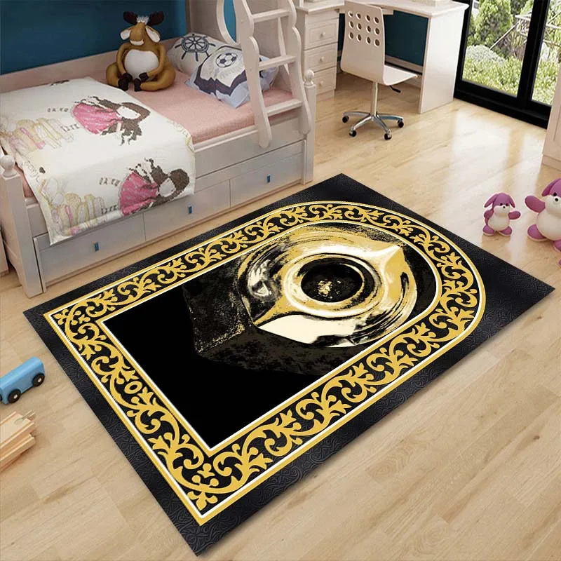 Muslim Prayer Non-slip Carpet Room Mat Square Removable Kitchen Bathroom Floor Waterproof Carpet Mat Bedroom Furry Tapis