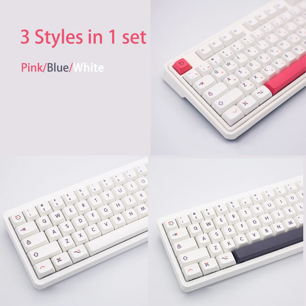Teclas PBT personalizadas para teclado mecânico, extra-grosso,