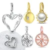 2025 Collection of Valentine's Day Gift Brand ME Wire Heart Medallion Dangle Charm Fit Women's Original Bracelets and Ne 1