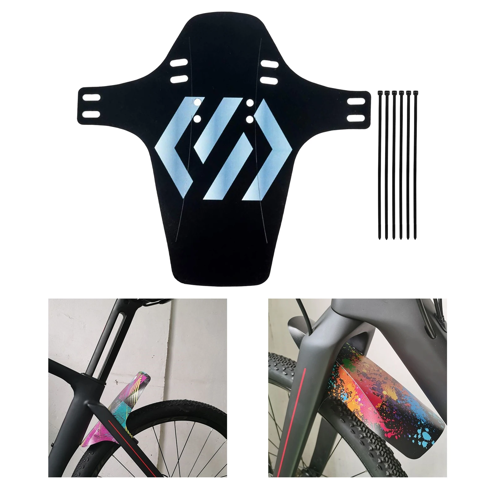 Road Mountain Bike Mud Guard Front Tyre Splash Carbon Fiber Fits 26" 27.5" 29" MTB Mudguard Fender Bike Accessories bicycle fender