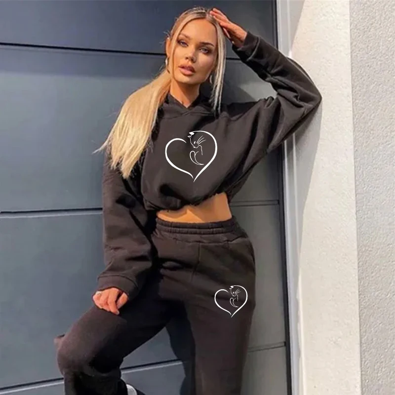 Soft Women Two Piece Set 2024 New Women's Sweats Set Comfortable Fashion High-quality Sport Drawstring Versatile Daily Casual