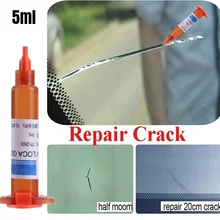 

5ml Optical Glue Transparent Glue Car Window Glass Scratches Long Cracks Broken Crack Repair Tools Glass Polishing Tools