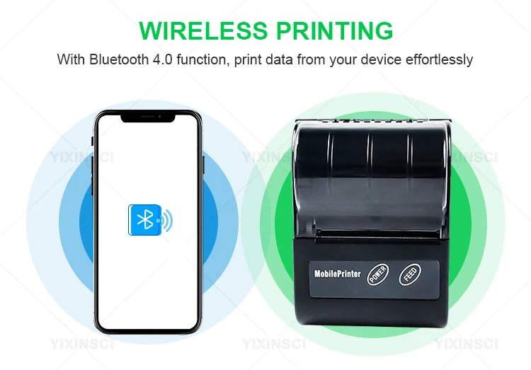 canon ivy mini photo printer Wireless Mini Bluetooth Thermal Printers Portable Thermal Receipt Printer 58mm Mobile Phone Android POS PC Type-C impressora mini portable thermal printer