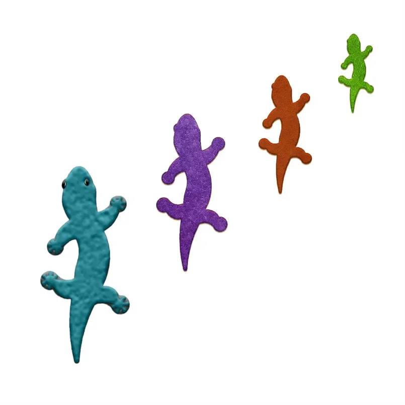Four Specifications Cartoon Animal Figure House Lizard Plastics Mould Cake Fondant Tool Cookie Sushi and Fruit Cutters