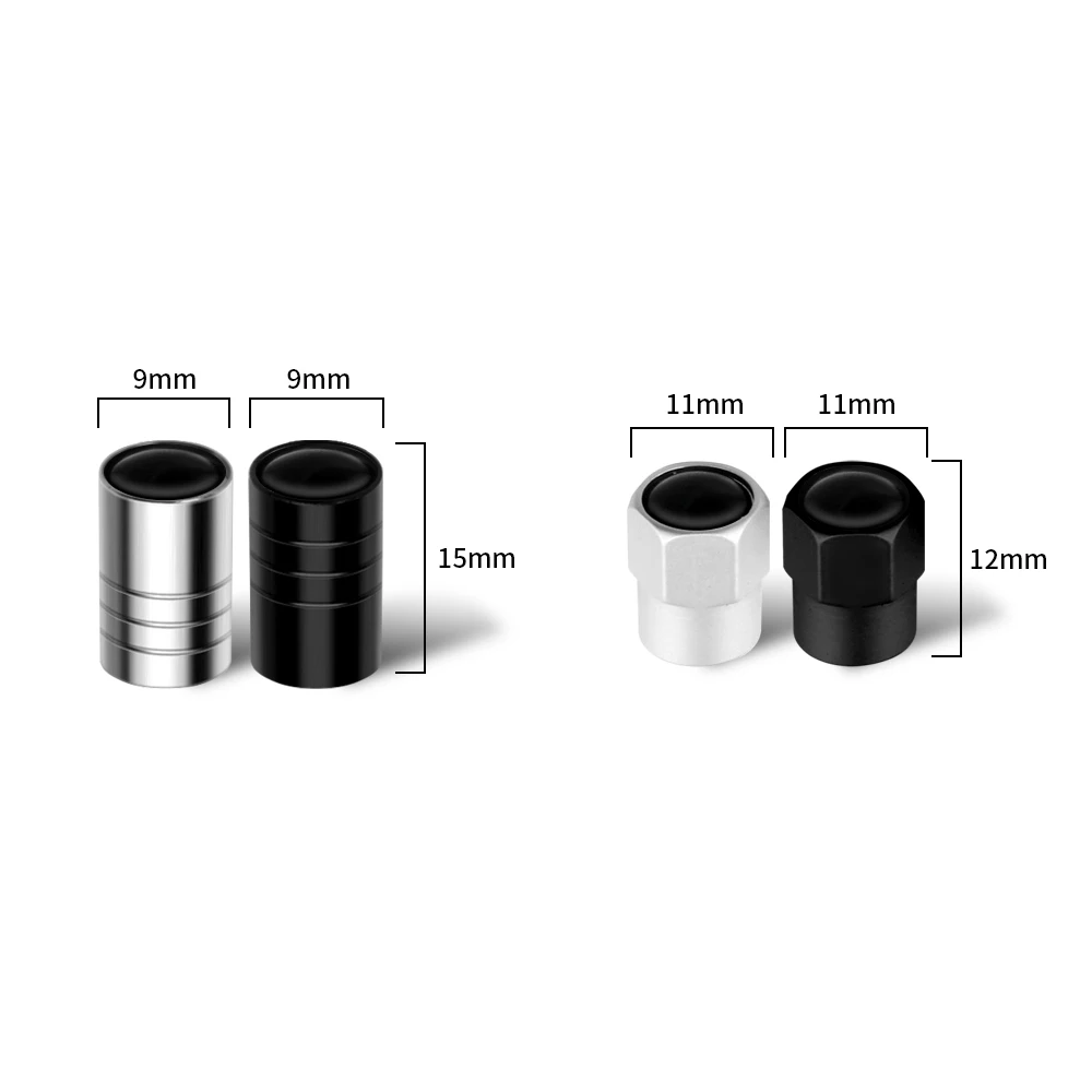 4pcs Car Styling Wheel Tire Valve Air Stem Cap Badge Decoration
