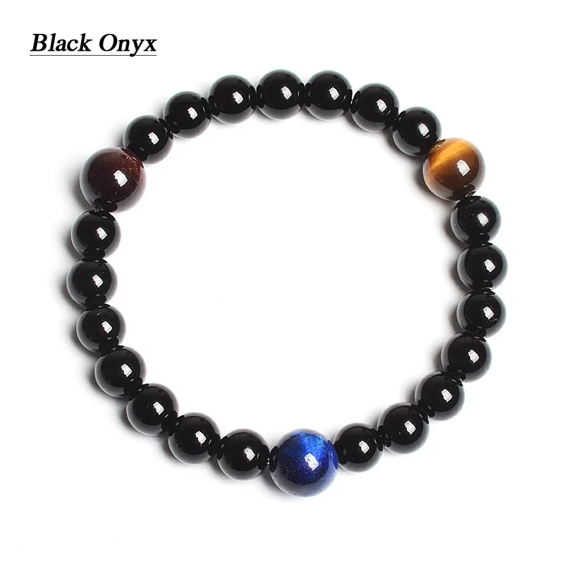 Bracciale Uomo di perline di otto pianeti di chakra yoga cosmico in