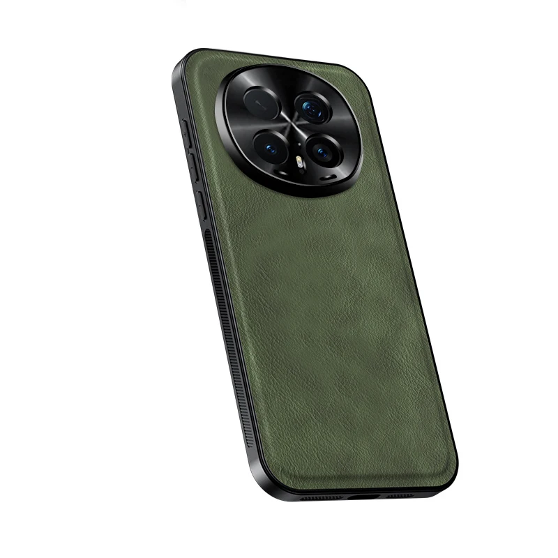 Luxury PU Leather Anti-Slip Border Shockproof Phone Case Back Cover