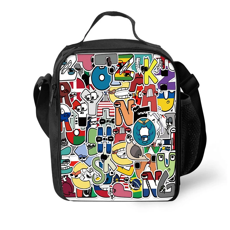 Alphabet Lore Insulated Thermal Lunch Tote - Leakproof Food Storage Bag