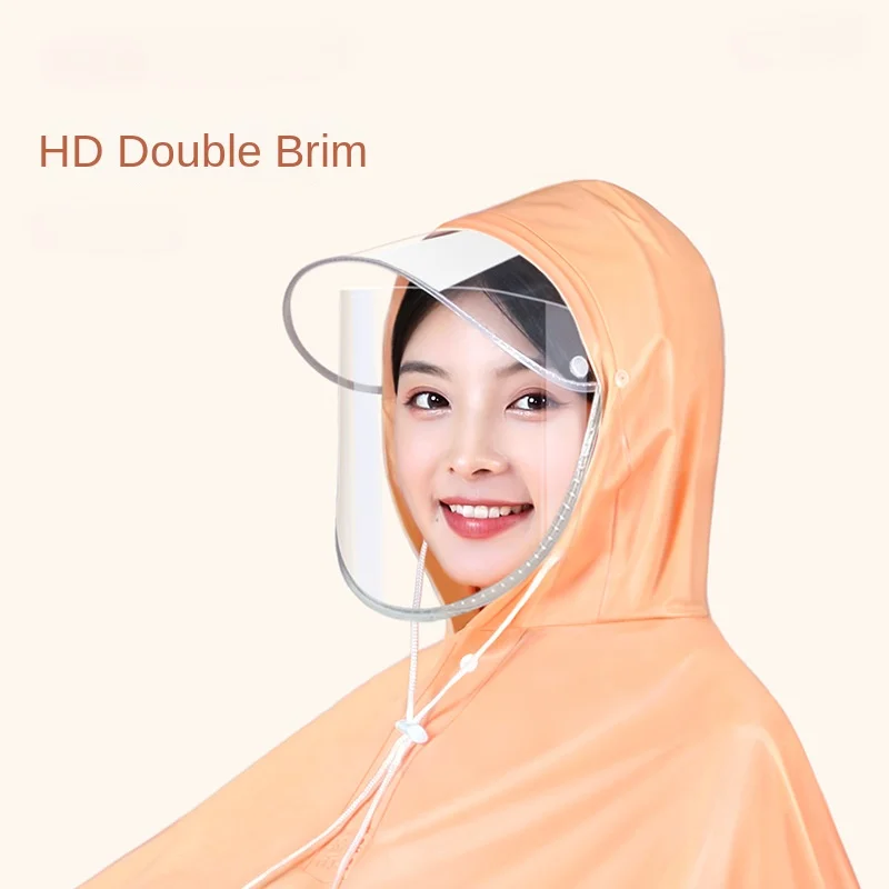 Raincoat Electric Car Extended Bicycle Rain Gear Adult Battery Car Raincoat Double Motorcycle Poncho