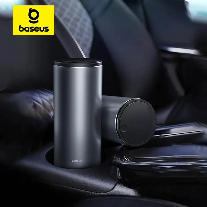 Baseus Car Trash Can Ashtray Dust Case Storage Box Alloy Organizer Car Vehicle Garbage Bin Auto Interior Accessories car trash can