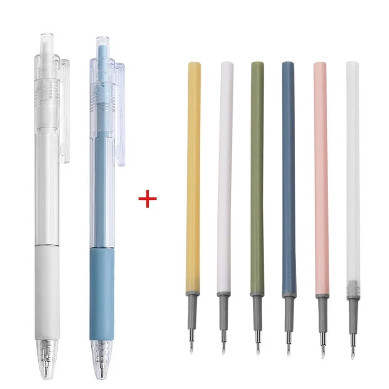 

6Pcs Paper Cut Knife Pen Refill Set Art Utility Knife Scrapbooking Cutting Tool Precision Sticker Washi Tape Cutter DIY Craft