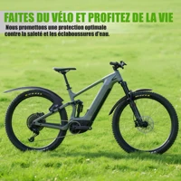 RBRL garde-boue de vélo élargi étendu Compatible avec 3 "largeur de pneu 26-29 garde-boue de vélo de montagne résistant aux éclaboussures à couverture complète 6