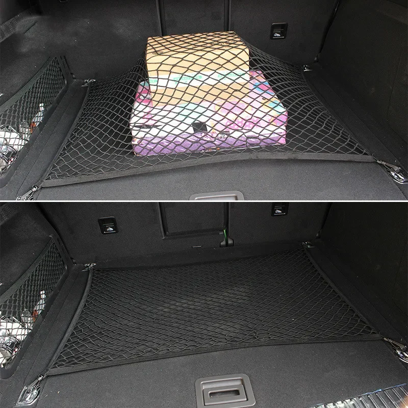 Car Trunk Cargo Net Holder For Audi Q3 Q5 Q7 A3 A4 A5 A6 A7 A8 TT - Black Nylon