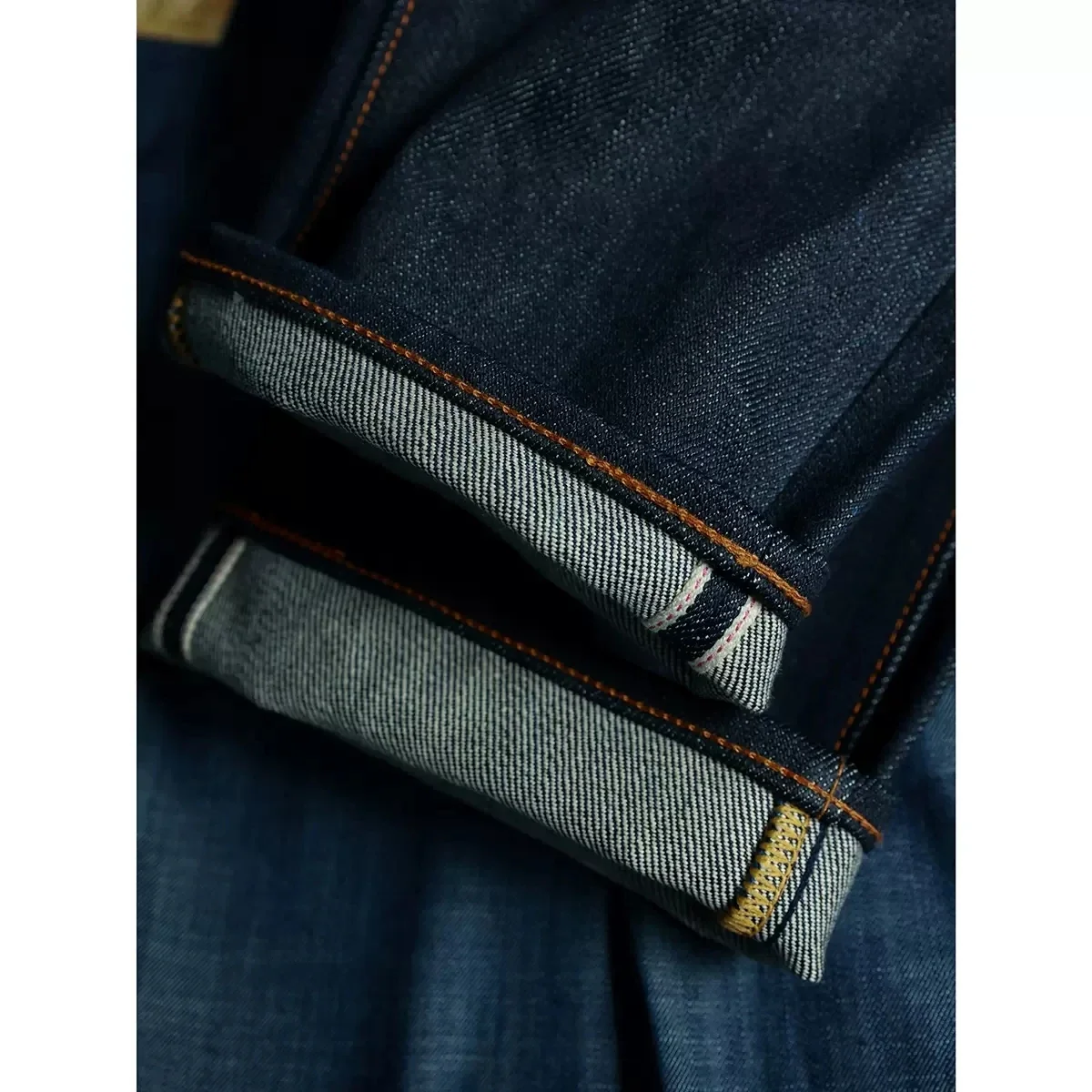 BOB DONG 23oz Extra Heavy Selvedge Denim Jeans Lot 35-3 Raw Denim Slim Straight Leg Pants 6