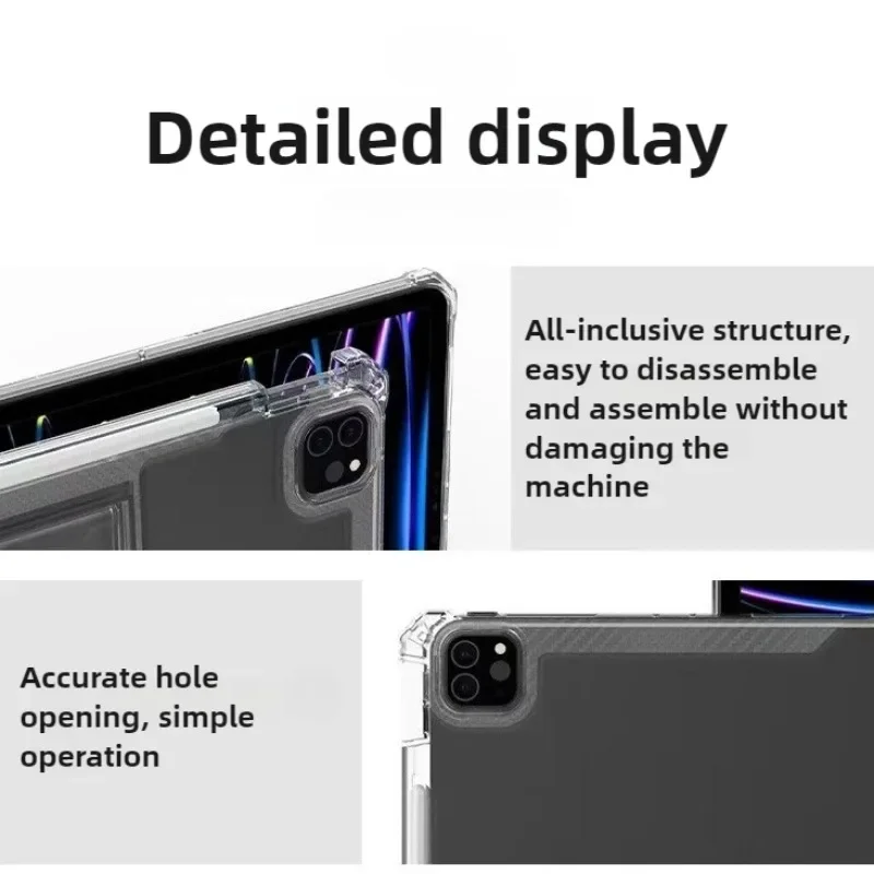 Sleek Transparent Tablet Cover - Enhanced Protection