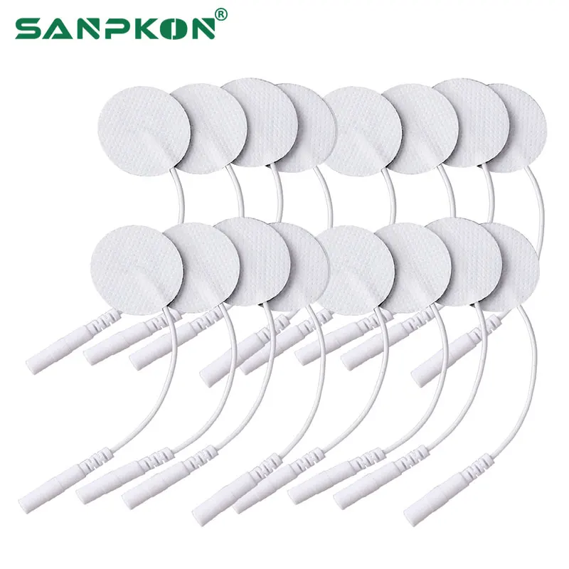 

10/20PCS TENS Pads EMS Electrode Patch Nerve Muscle Stimulator Silicone Gel Tens Electrodes Digital Acupuncture Physiotherapy