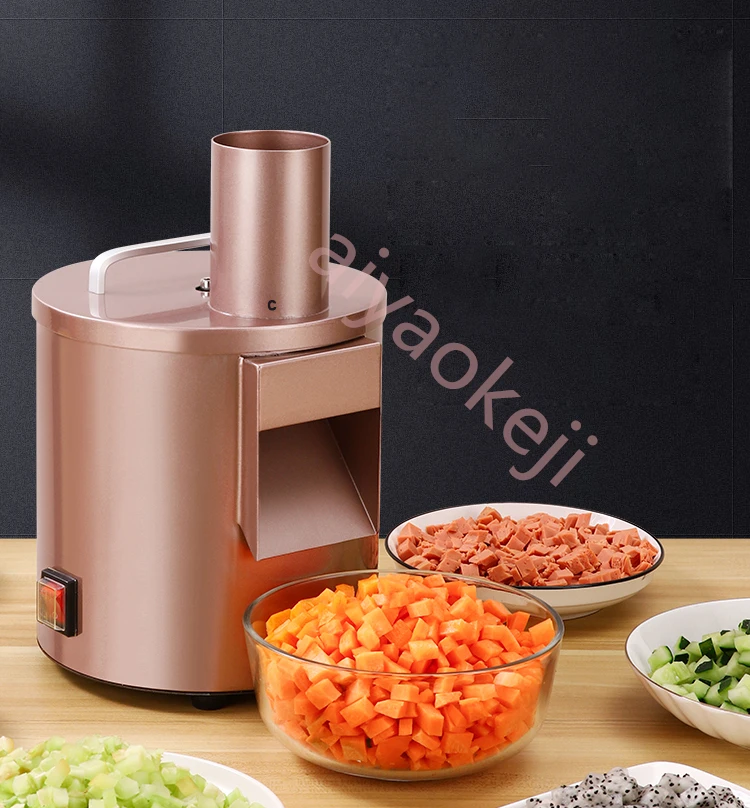 Automatic Vegetable Cube Cutting Machine Household Carrot Onion Radish Potato Dicing Machine Cucumber Cutter 5