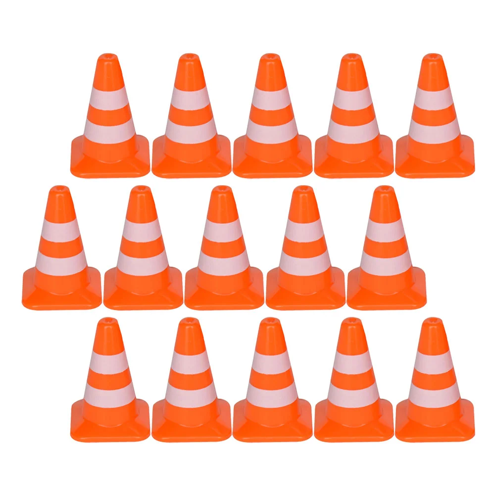 21 Pcs Roadblock Sand Table Model Mini Sports Cones Toys Simulation Traffic Sign