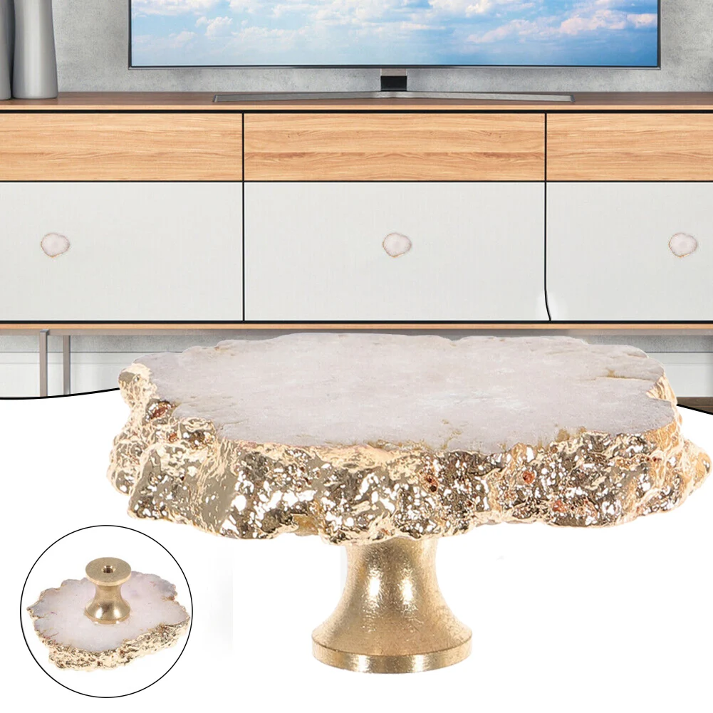 

Geode Slices Cupboard Knobs Craft Product Name Cupboard Visual Enjoyment Decorative Effect Cupboard Decorative Effect Craft