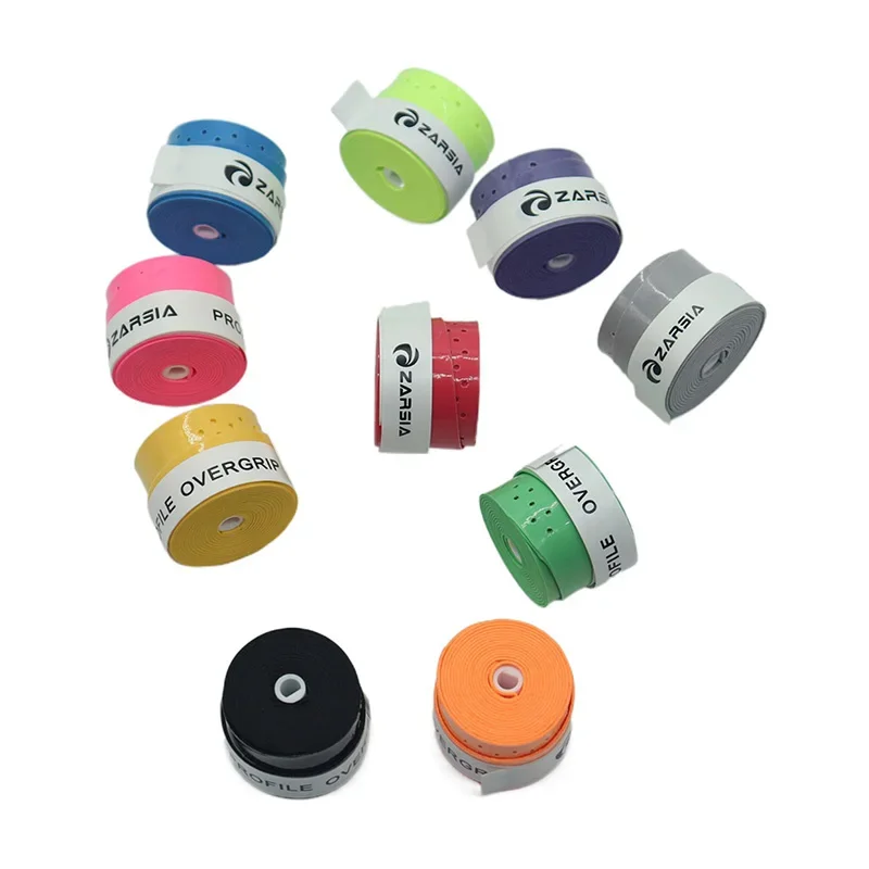 

10pcs ZARSIA Laminated Perforated Sweatband Tennis Badminton Racket Overgrip Sticky Non-Slip Fishing Rod Strap