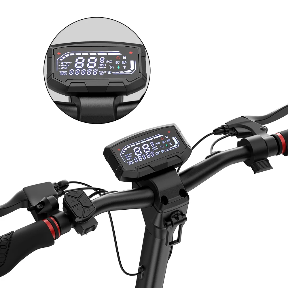 Monopattino Elettrico ISCOOTER IX7PRO per Adulti, Motore 1000W*2, E-Scooter 48V17.5AH, Pneumatici Fuoristrada da 10 Pollici - immagine 6