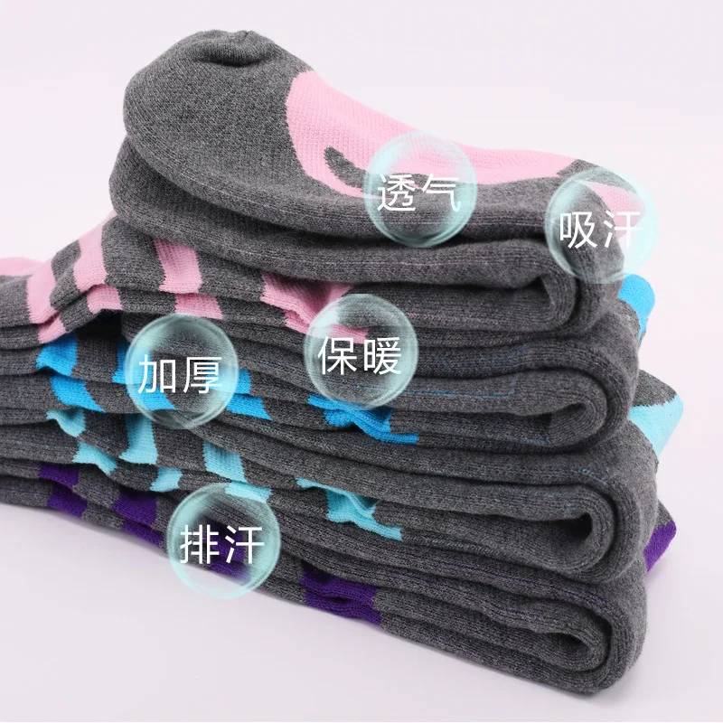 New High Quality Winter Ski Women Outdoor Sport Snowboarding Hiking Skiing Socks Warm Thicker Cotton 1 Pair Sox Freeship