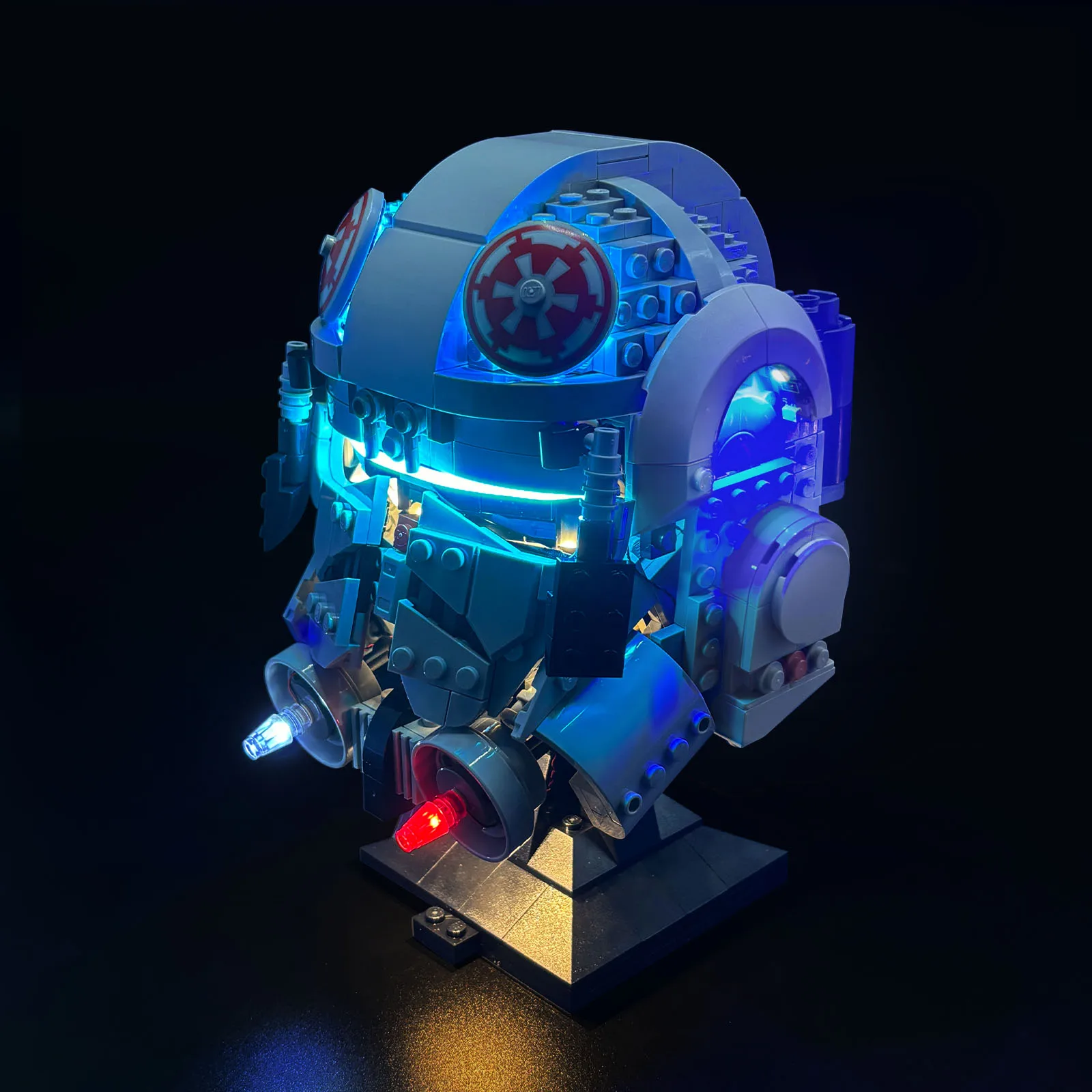 레고 75429 at-at 드라이버 헬멧 빌딩 블록과 호환되는 LED 조명 키트(모델 벽돌은 포함되지 않음)