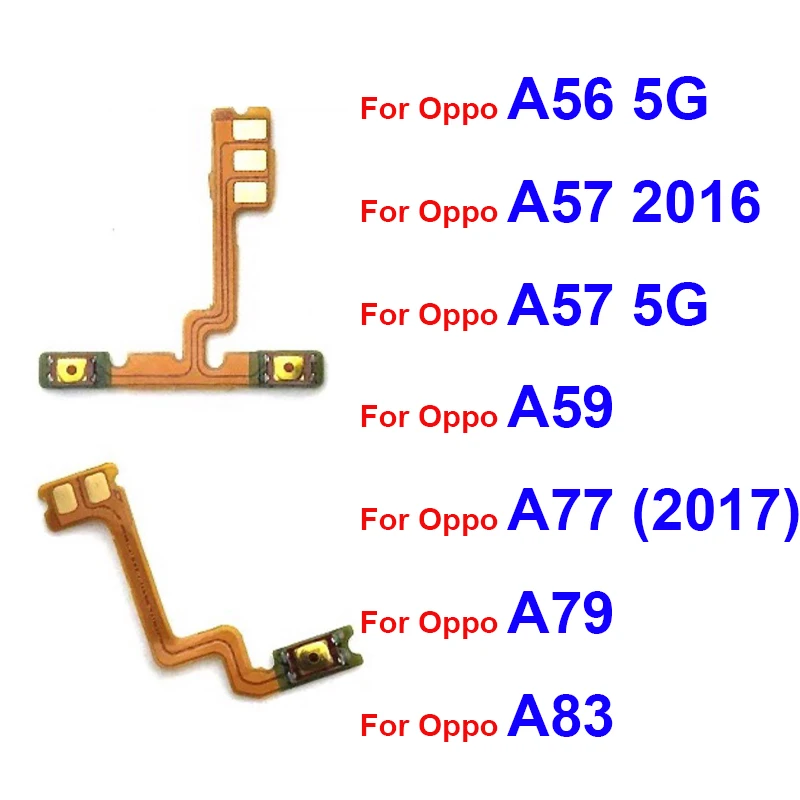 

For OPPO A83 A79 A77 A59 A57 A56 2016 2017 4G 5G On OFF Power Voulme Button Flex Cable Side Keys Switch Flex Cable