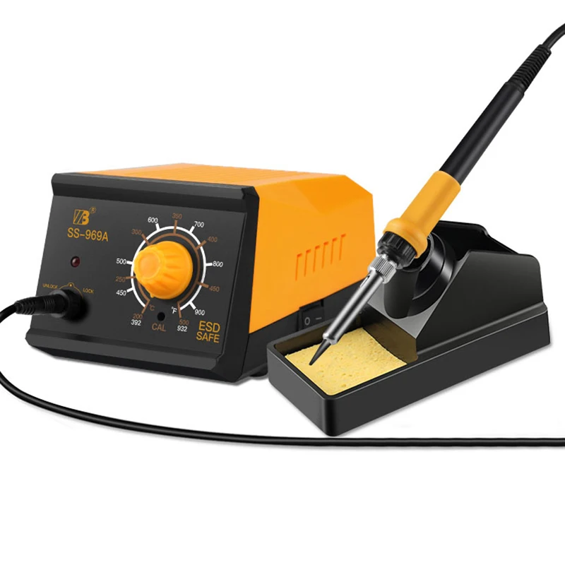 SS-969A Rework Solder Station 2 In 1 Repair Welding Repair Tool 75W Intelligent Thermostatic Digital Display Soldering Station