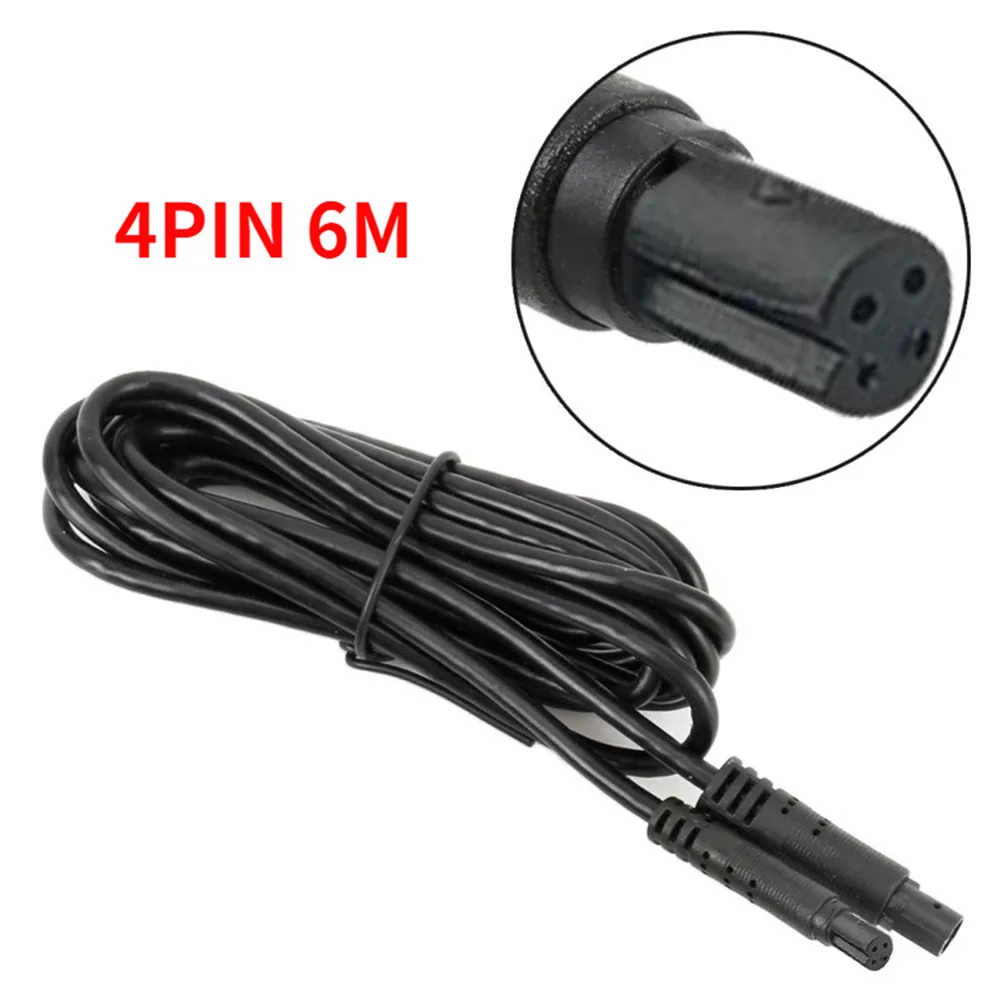 

Car-Dash Cam Reverse Camera Video Car Recorder Cable Mini-Parking 4Pin 6M Black Extension Cable PVC-Coating Wear-Resistant-Parts