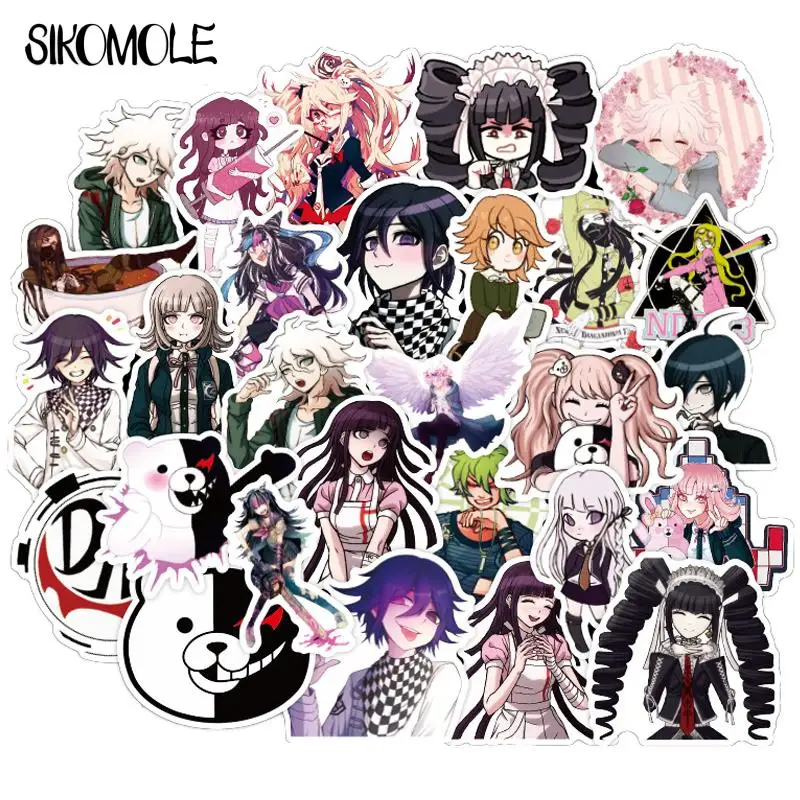 

10/30/50PCS Danganronpa: Trigger Happy Havoc Anime Sticker Luggage Laptop Skateboard Bicycle Pegatinas DIY Toy Decal Stickers F5