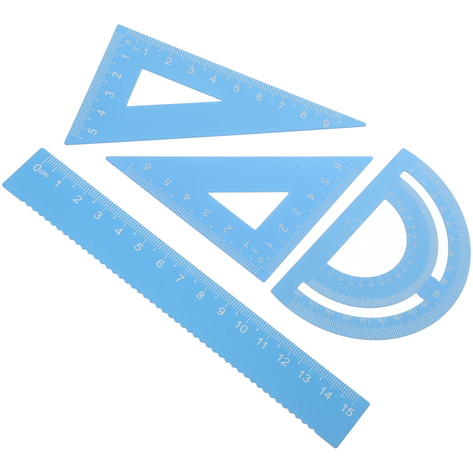 

Triangular Ruler Student Protractor Drafting Triangle Metal Kids Drawing Stationery