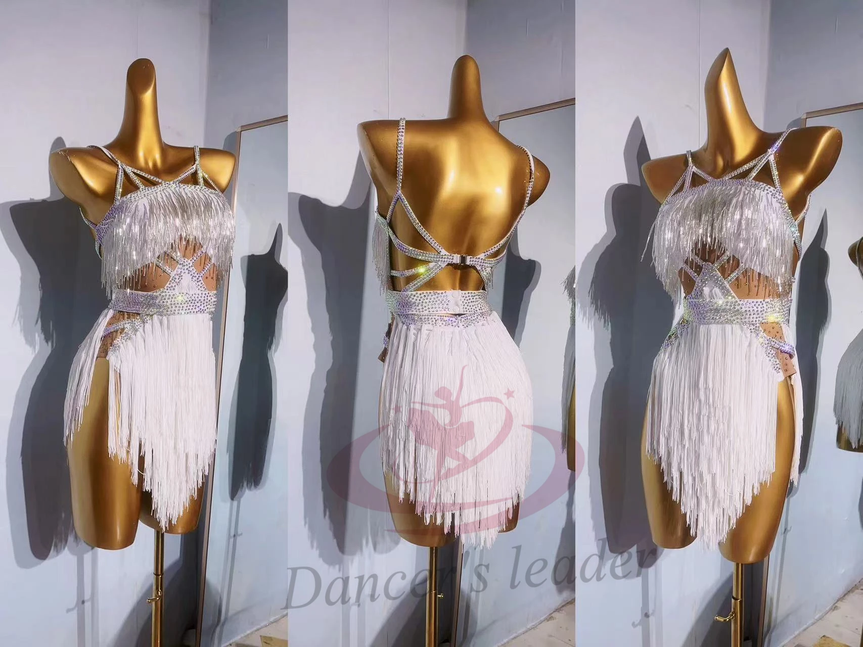 

Женское платье для латиноамериканских танцев, высококачественное сценическое платье с подтяжками и кисточками на заказ, профессиональная одежда для женщин и взрослых