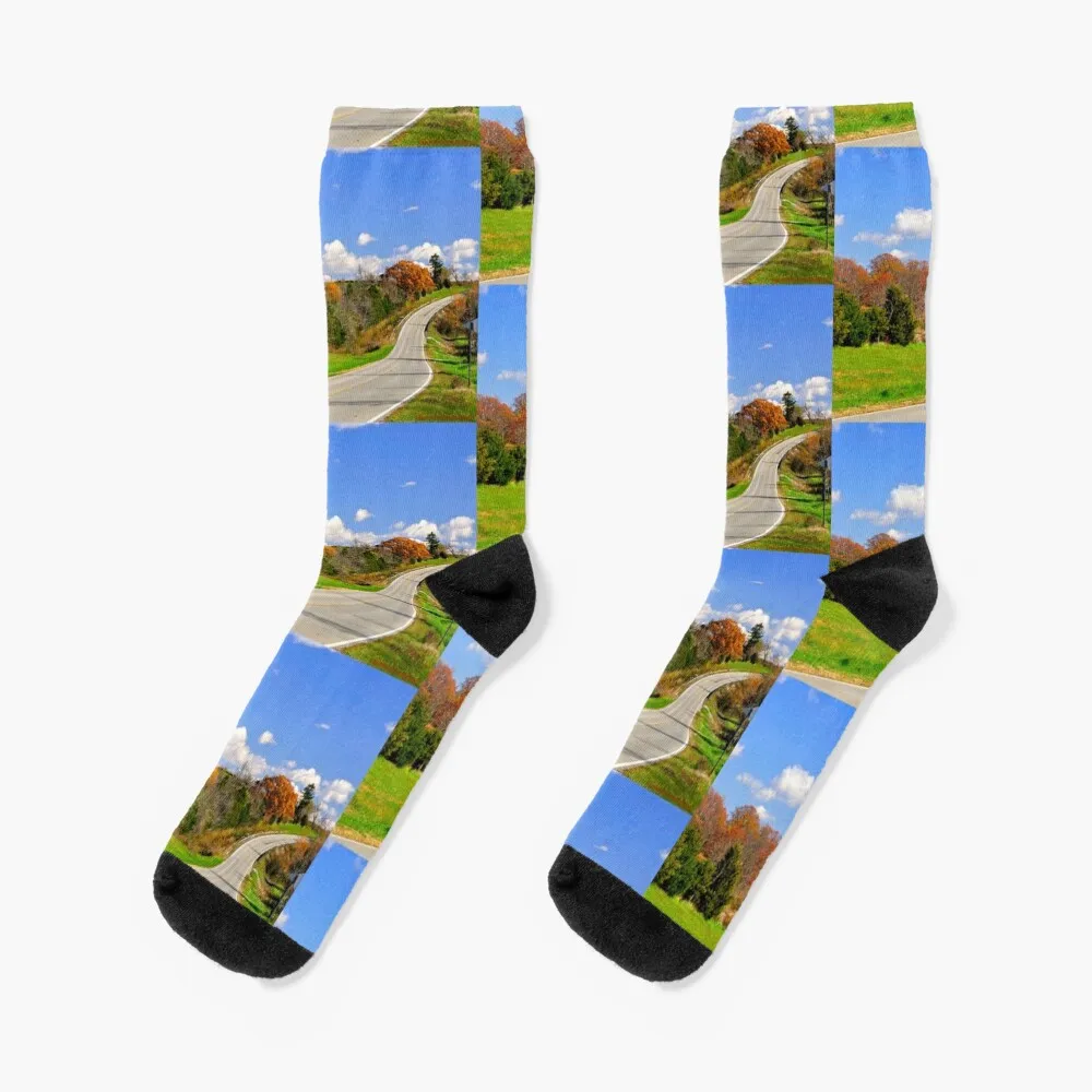 Highway Trails Socks Socks fashionable Socks set soccer sock Socks Male Women's