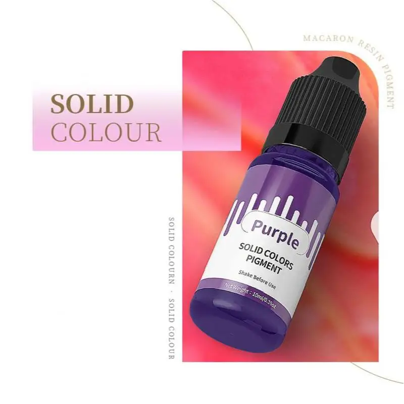 Description Picture 6 of item28Colors 10ml Solid Colors Pigment Essence Handmade Soap Dye Crystal Resin Colorant DIY UV Epoxy Resin Jewelry Making Pigment