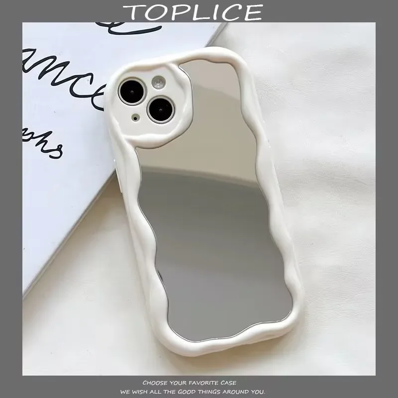 Elegant Mirror Makeup Phone Case - Soft and Durable Design