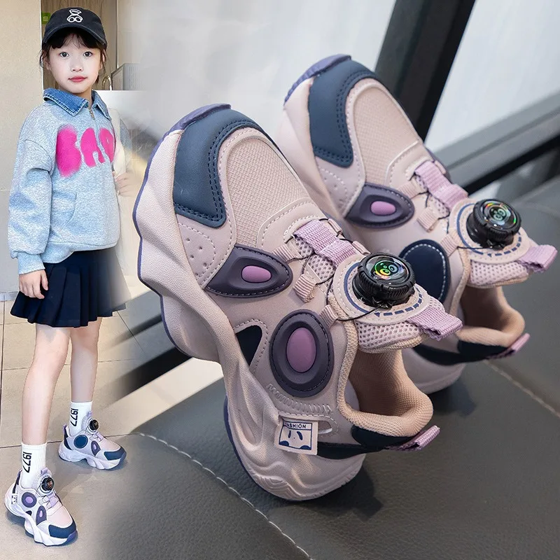 

Girls' 2024 Spring and Autumn New Breathable Children's Casual Shoes Fashionable and Versatile Sneakers