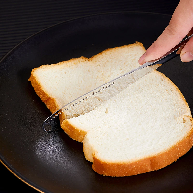 2024 New 3 in 1 Stainless Steel Butter Knife Cheese Dessert Jam Spreaders Cream Scraper Bread Splitter Butter Spreader