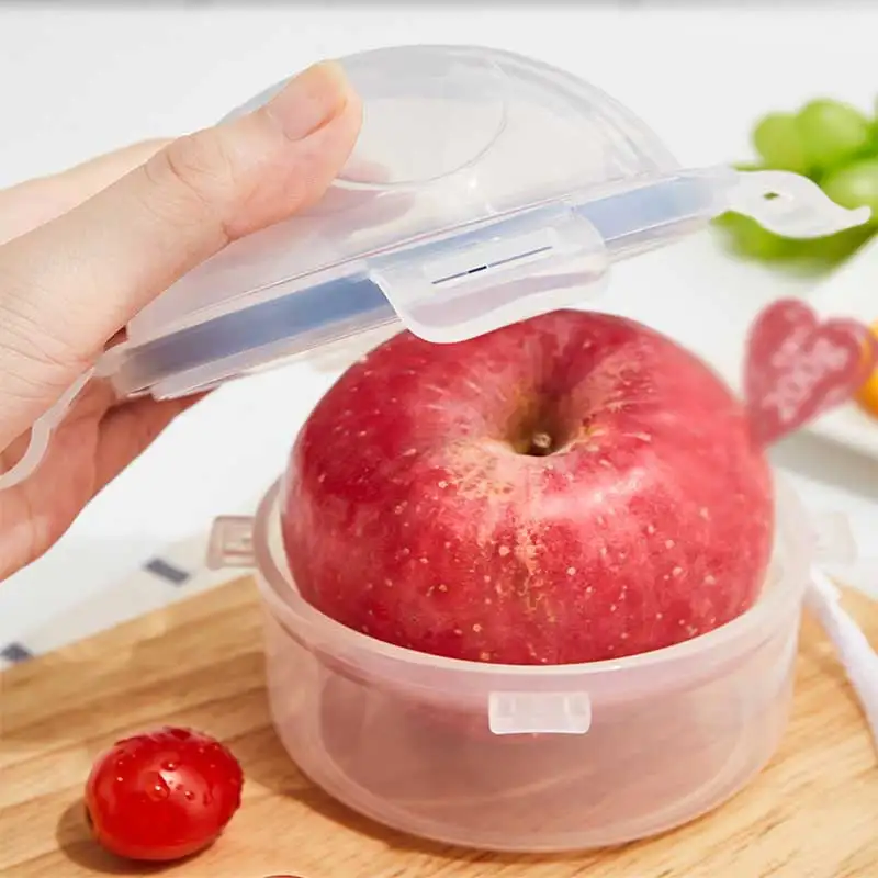 Baby Mini Food Storage Box Fruit Vegetable Fresh Container Kids Go To School Portable Round Sealed Organizer Baby Food Storager