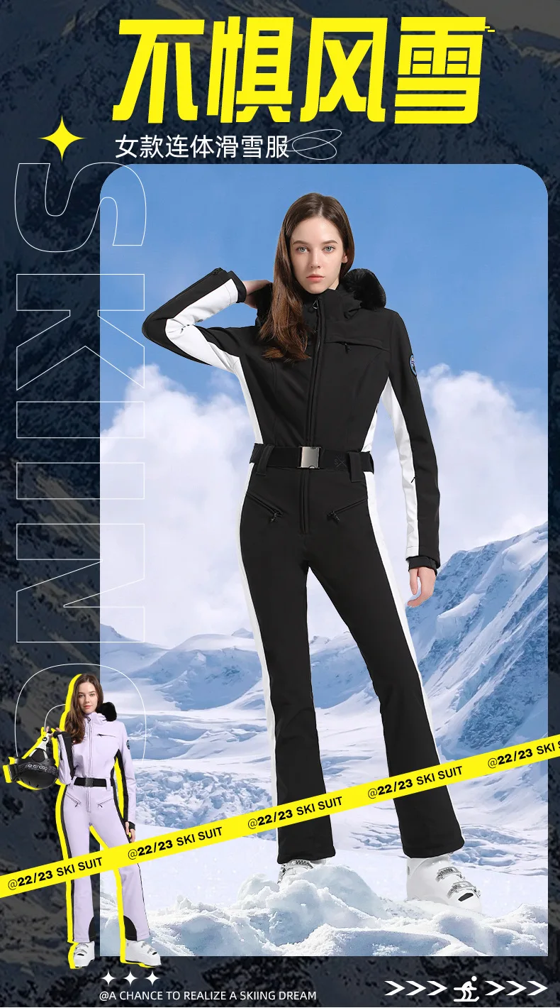 Traje Ski Mujer Traje De Esquí Para Mujer De Una Pieza