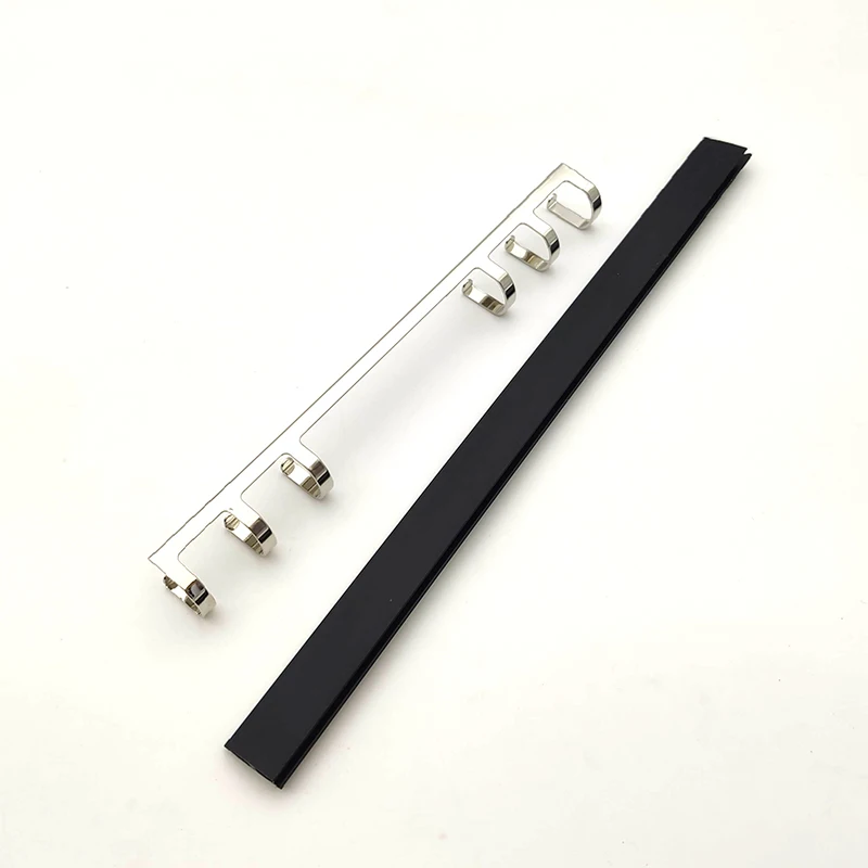 A5 Metal Binding Clips 6 Rings Spiral Binder with Black Slider Loose-leaf 20 Holes Notebook File Folder Steel Clip Accessory