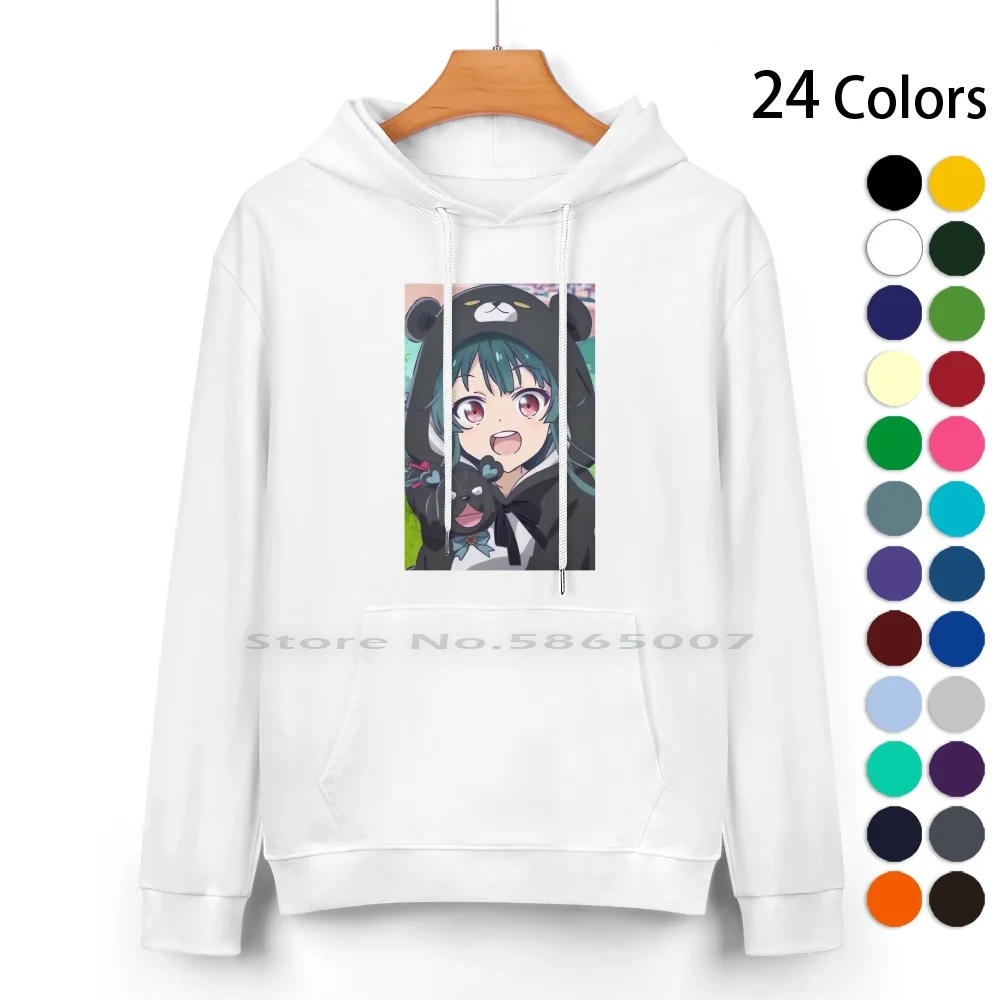 

Kuma Kuma Kuma Bear 1 Full Pure Cotton Hoodie Sweater 24 Colors Hakucat Colorful Pattern Kuma Kuma Kuma Bear Japan Anime