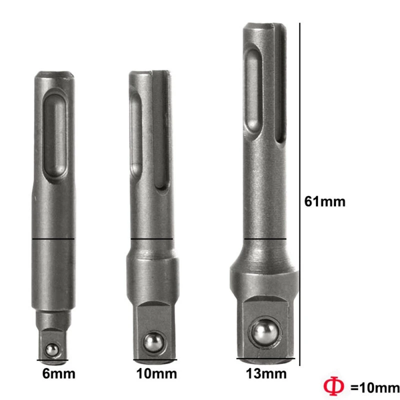 Adaptador de extensión hexagonal para SDS Plus, herramienta de cabeza de 5 piezas| AliExpress