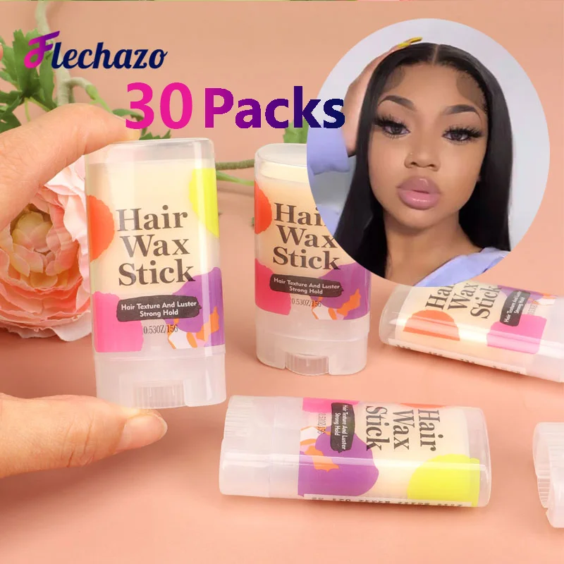 

Convenient Pomade Stick For Frizzy Flyaways And Breakage 30Pcs Bulk Edge Control Baby Hairs Wax Stick Easy To Use Hair Wax Stick