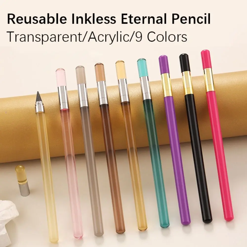 

1Pcs/Set Reusable Eternal Pencil HB Unlimited Writing Pencil Everlasting Pencil Inkless Pencil Sketch Tool For Writing Supplies