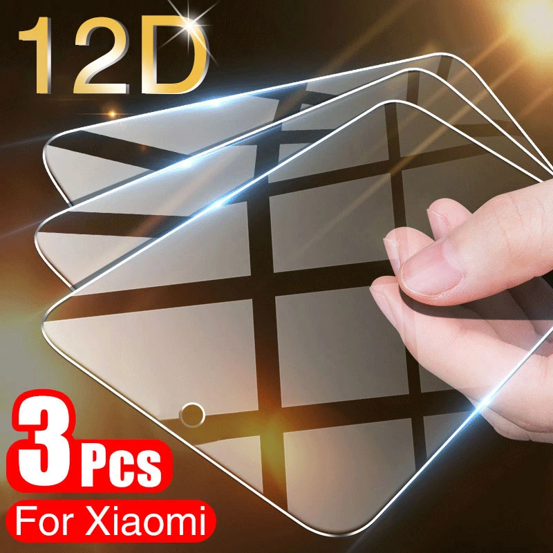 3PCS Screen Glass For Xiaomi Redmi Note 11 10 8 9 Pro 10S 9S 7 9T 10T 8T Screen Protector For Redmi 9 9T 10 9A 9C 8A 7 Glass phone protector