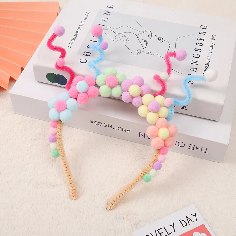 Girls Hairbands Birthday Number 1-9 Headwear Color Torsion Bar Creative Children's Hair Accessories Photo Prop Party Headbands