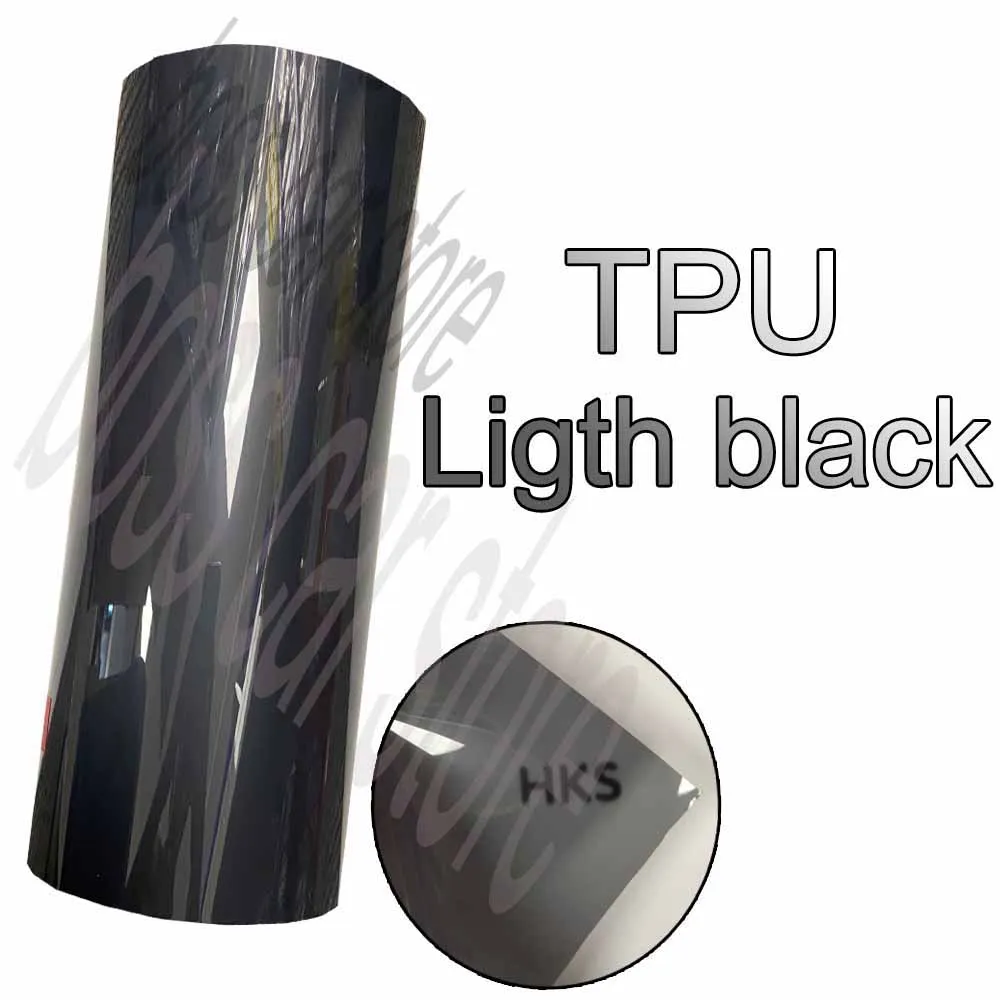 

TPU light black blackened Car Headlight Tint Film TPU Intelligent Light Color Change Tailligt Automotive self adhesive films