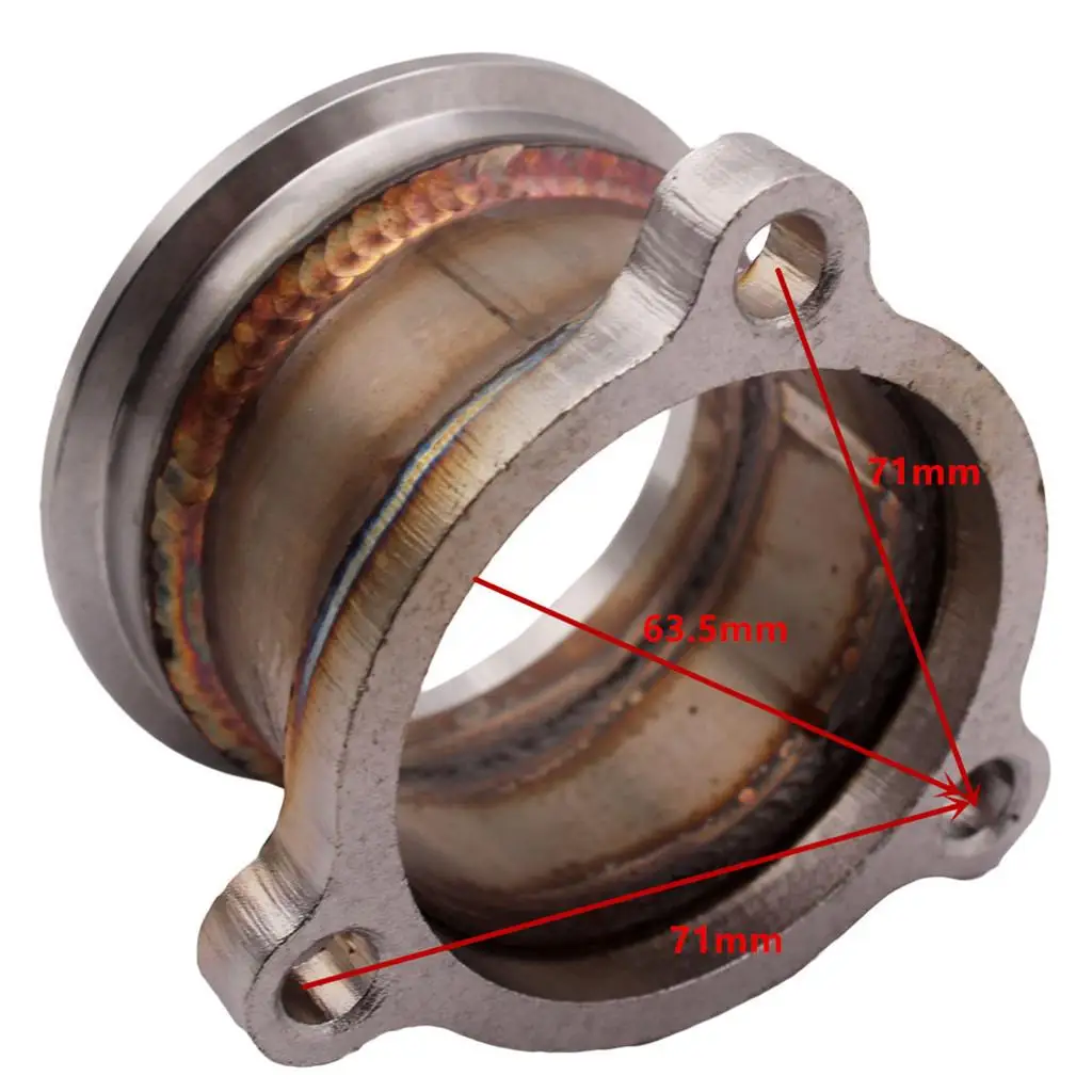 V-Band Downpipe Adapter Flange T3 to 3" V-Band for GT2560R